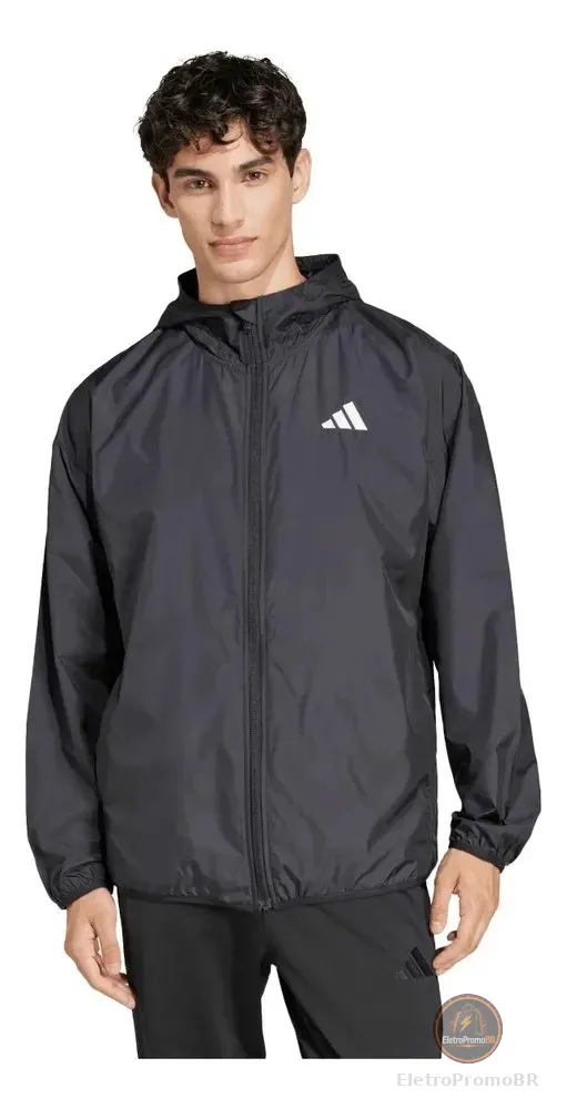 Jaqueta adidas Corta-vento Masculino Jf3687 Preto M Liso