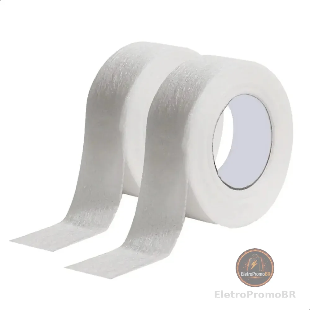 2 Rolos De Fita Protetora Micropore Extensão Cílios Tufinho Branco