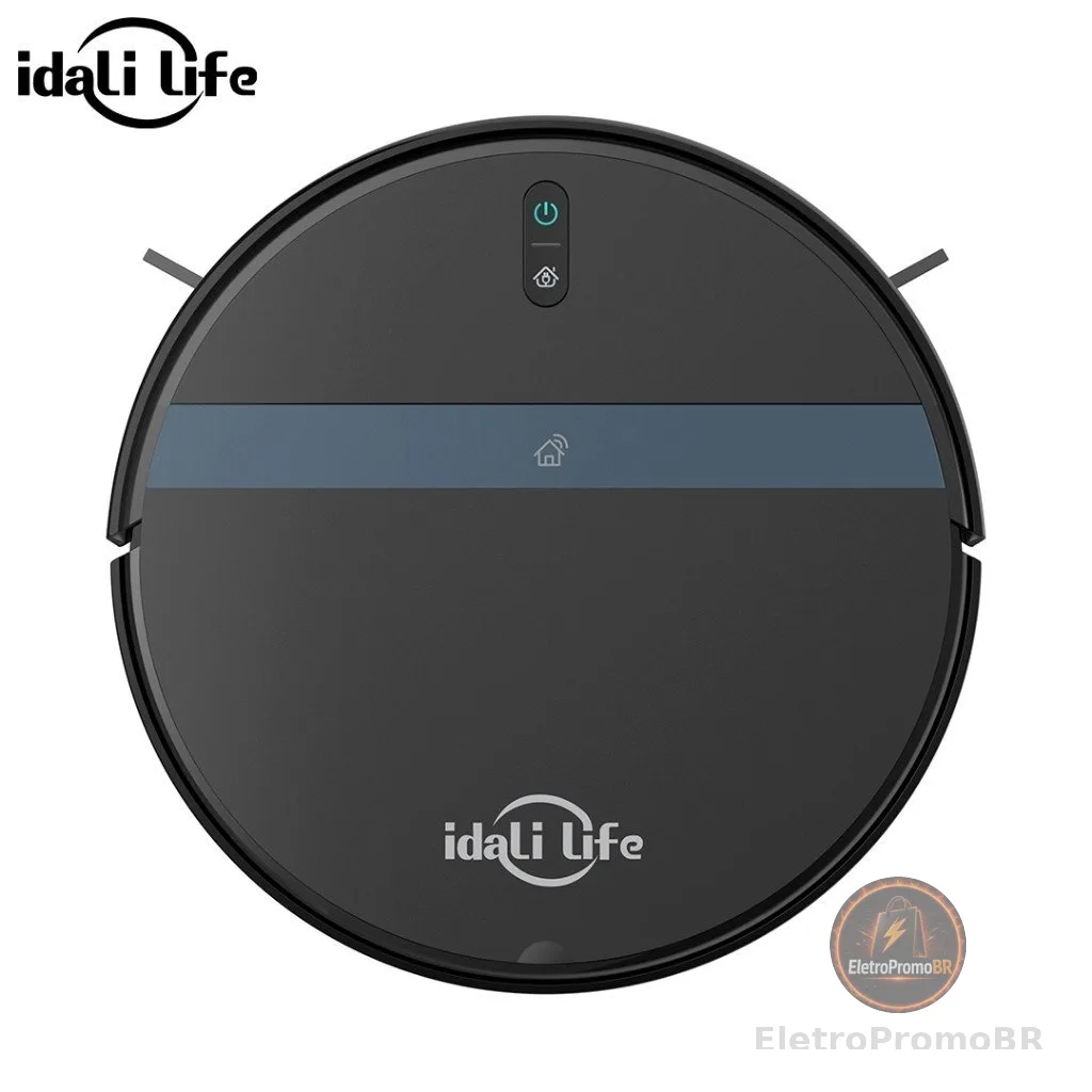 Aspirador de Pó Para Casa Robô Inteligente Com Sensores Anti- queda IDALI LIFE
