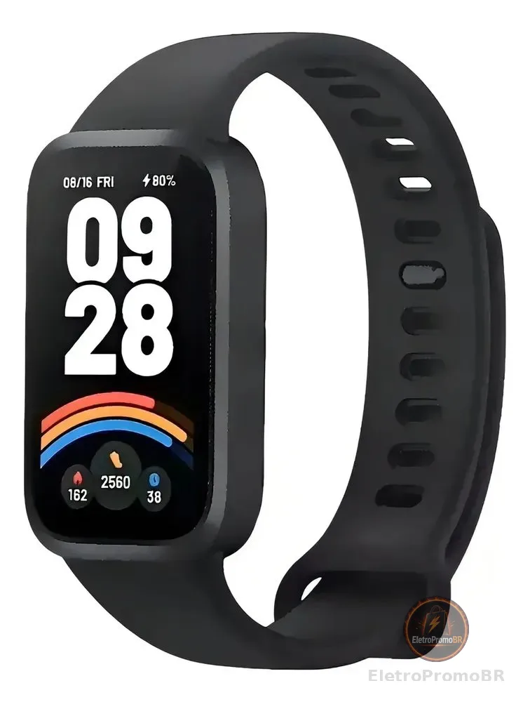 Xiaomi Smart Band Mi Band 9 Active Relógio Preto Lisa