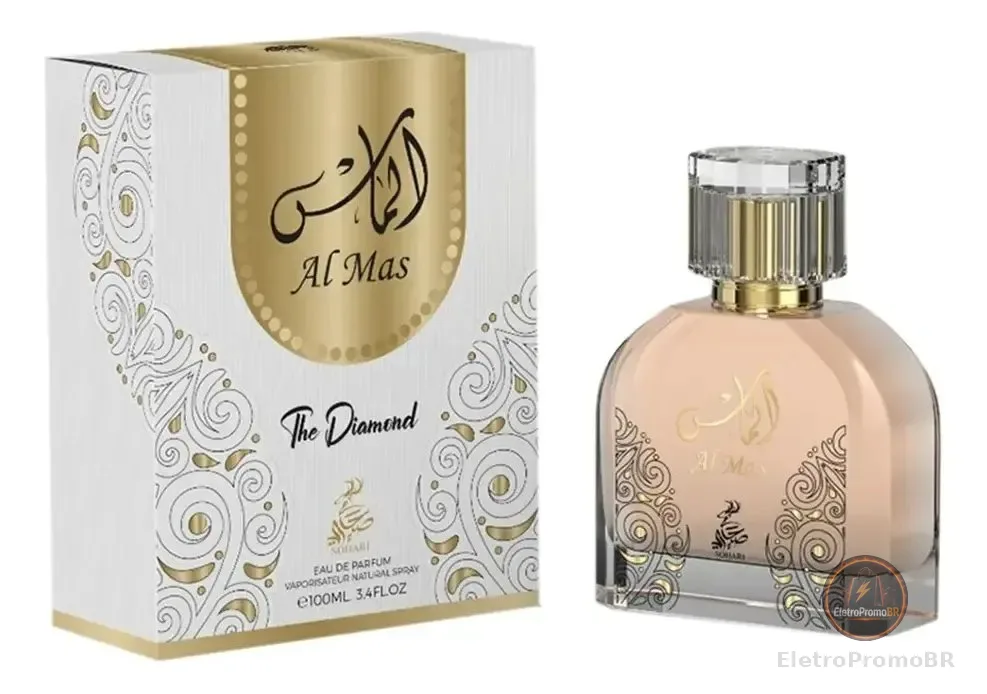 Perfume Sahari Al Mas The Diamond Eau De Parfum Amadeirado Floral 100ml