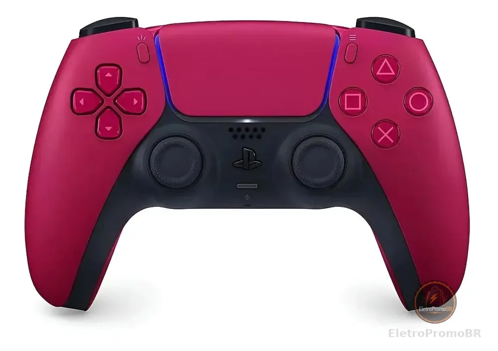 Controle joystick sem fio Sony PlayStation Dualsense vermelho cósmico