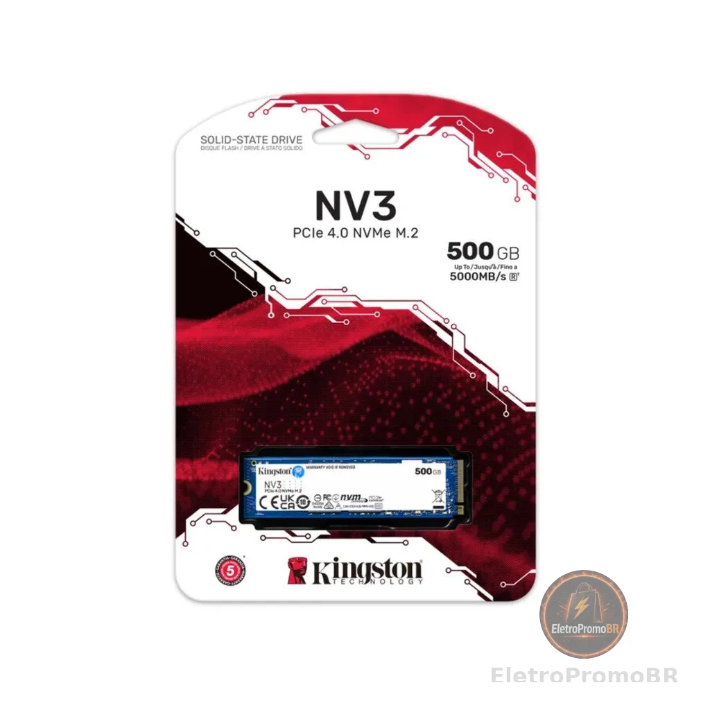 SSD Kingston NV3 500GB M.2 2280 NVMe PCIe 4.0