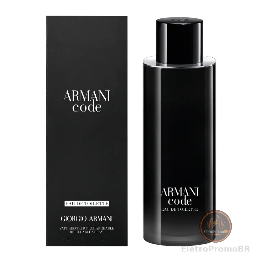 Giorgio Armani Code Recarregável Perfume Masculino Eau de Toilette 200ml