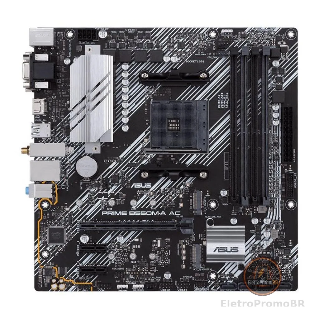 Placa Mãe Asus Prime B550M-A AC - 90MB15K0-M0EAY0