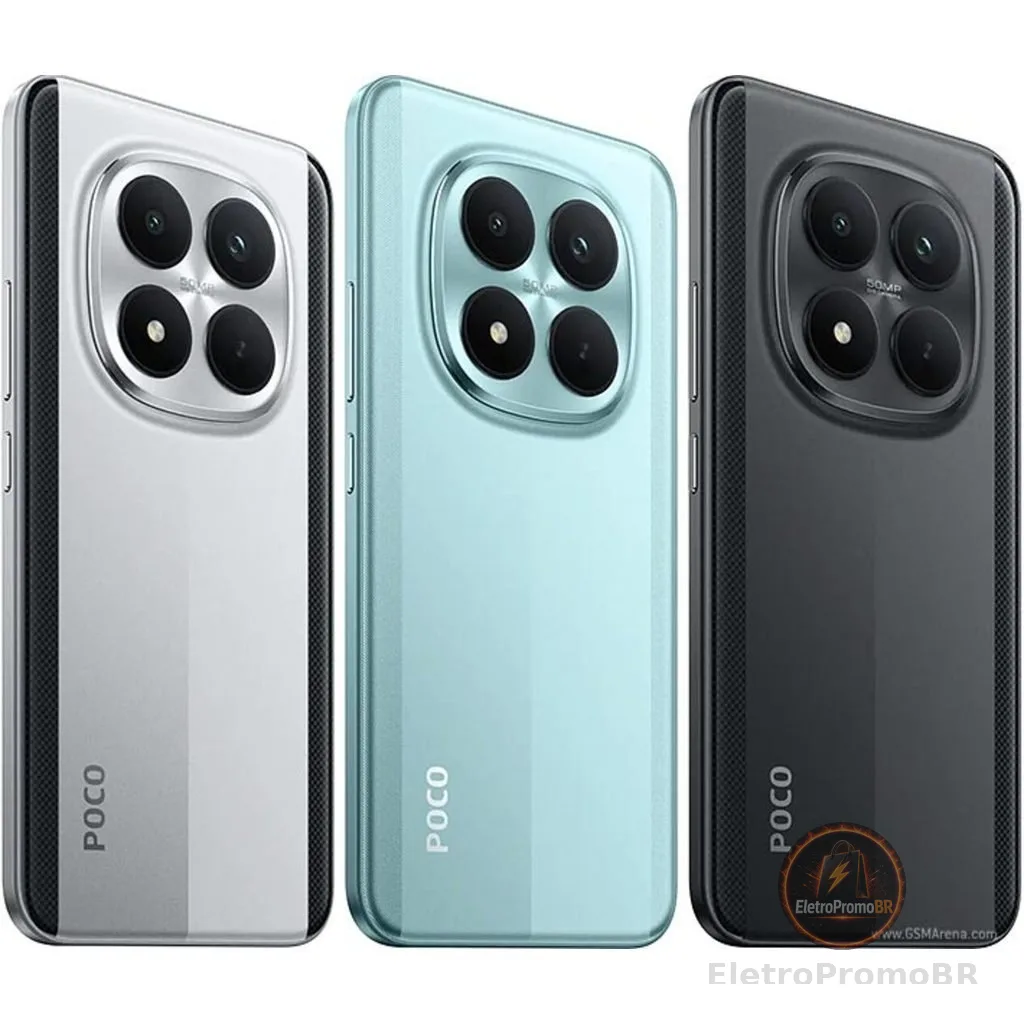 Celular Novo Xiaomi Poco M8 5G 256GB 8GB RAM COM NFC Original Global Lacrado Pronta Entrega Custo Beneficio Com Capinha