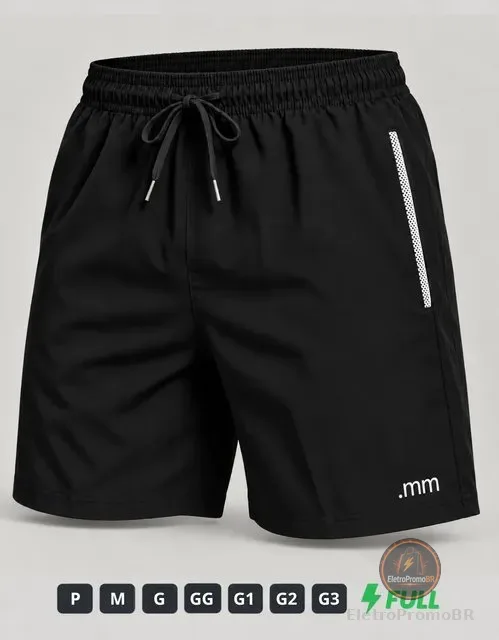 Bermuda Masculina Tactel Short Academia Treino Plus Size G3