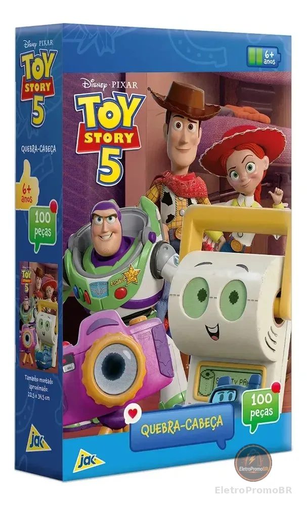 Toyster - Disney: Toy Story 5 - Quebra-cabeça 100 Peças - JAK