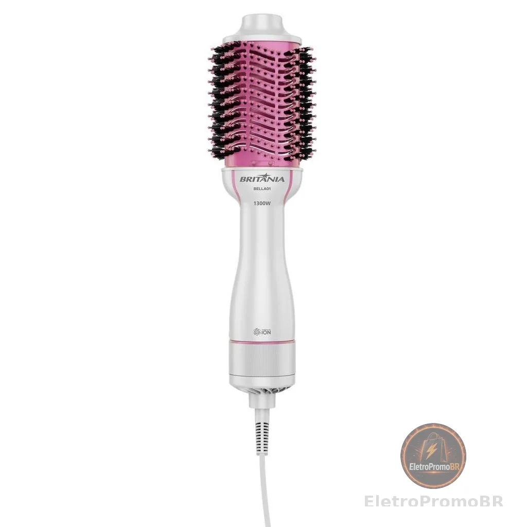Escova Secadora Britânia 4 em 1 Nanocerâmica 1300W BELLA01