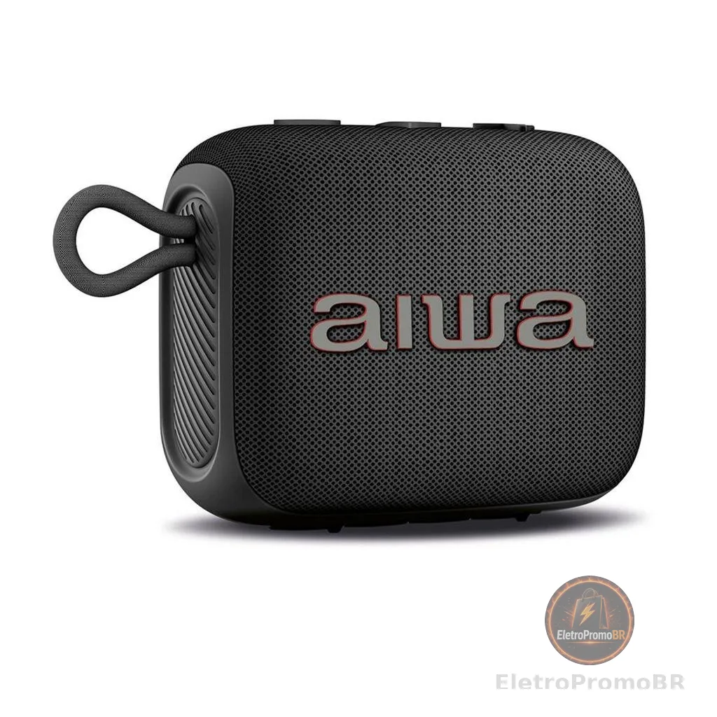 Caixa de Som AIWA AWS-SP-07-B Bluetooth 7W RMS IPX5