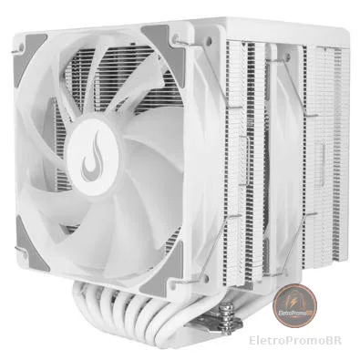 Air Cooler Gamer Rise Mode Storm 8 White, AMD/Intel, 120mm, Branco - RM-ACST-W