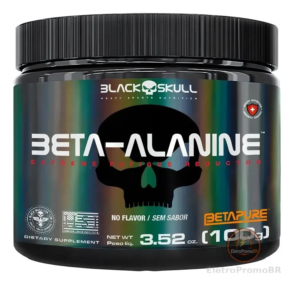 Beta Alanine Selo Betapure Pote 100g - Black Skull