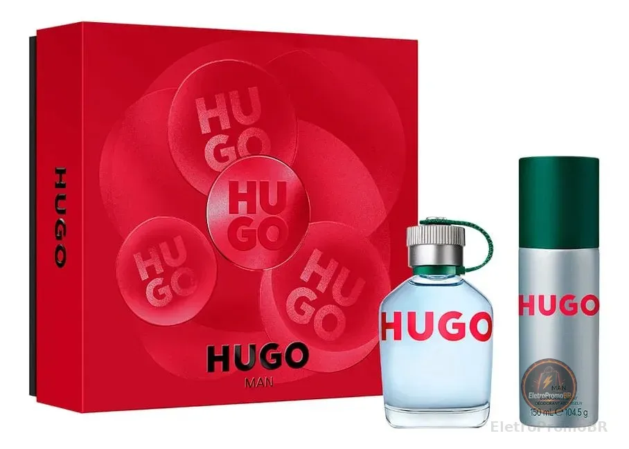 Kit Hugo Man Masculino - Eau De Toilette 75ml + Desodorante 150ml
