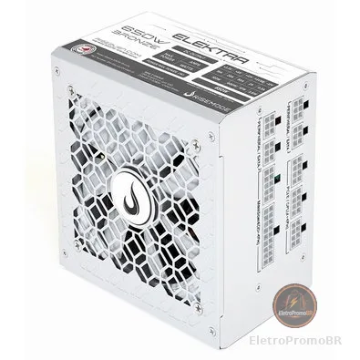 Fonte Gamer Rise Mode Elektra, 650W, Bronze, Full Modular, PFC Ativo, Branco - RM-PSU-ELKM-650-W