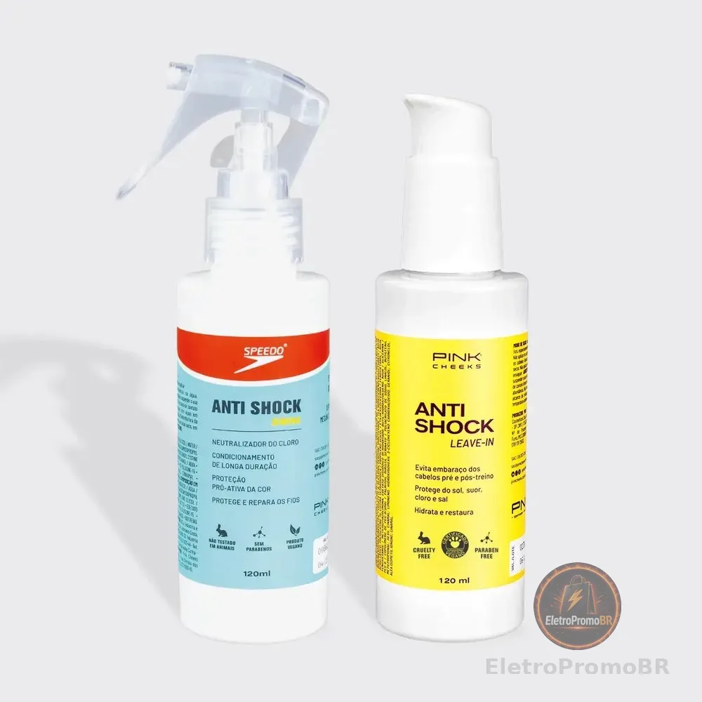Kit Leave-in Pink Cheeks - Linha Anti Shock Swim+pre Treino