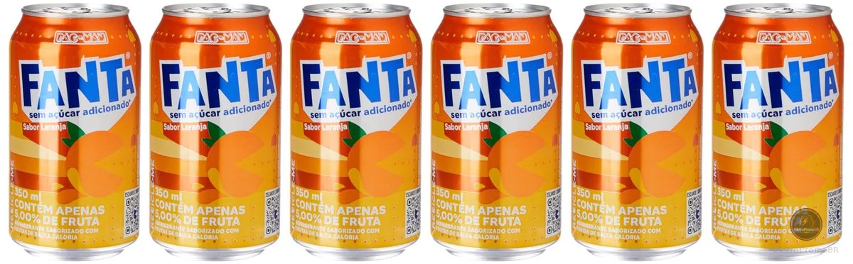Pack de Fanta Laranja Zero lata 350ml 6 unidades