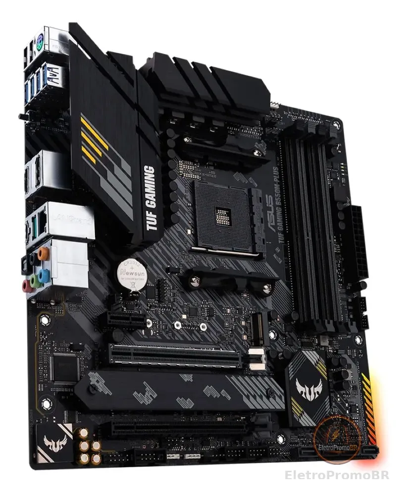 Placa Mãe Asus Tuf B550m-plus, Ddr4, Am4, Matx, B550