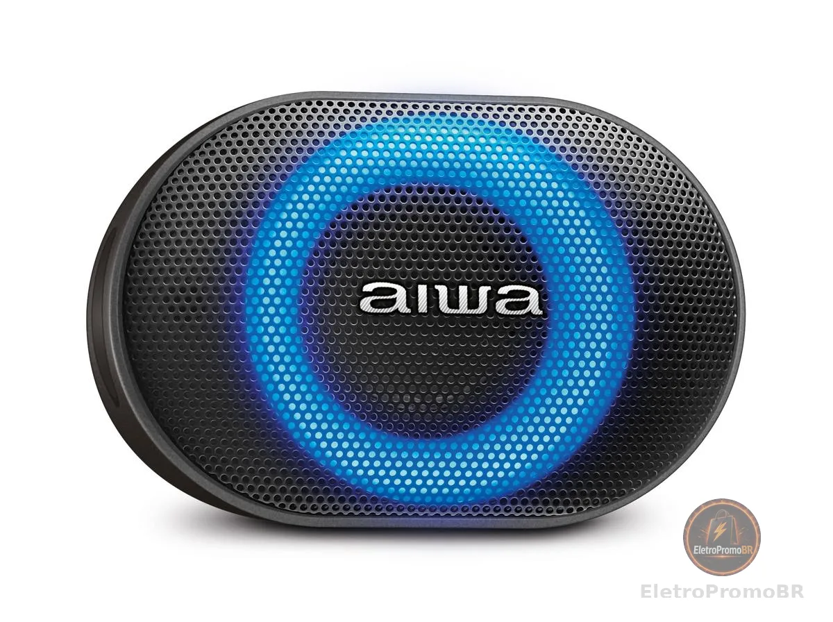 Caixa de Som Speaker AIWA AWS-SP-06-B 10W Bluetooth IPX6
