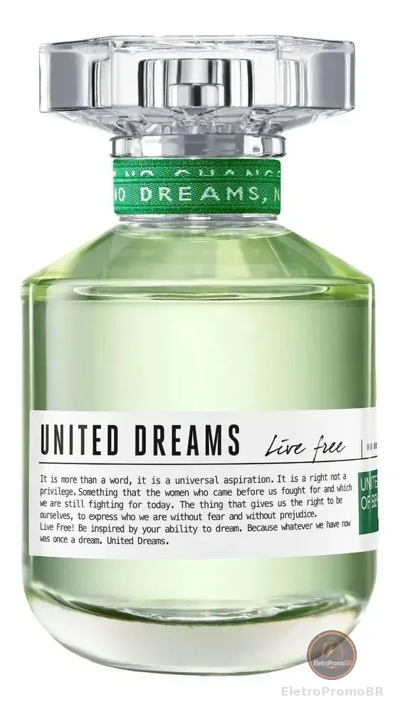 Benetton United Dreams Live Free Edt Perfume Feminino 50ml