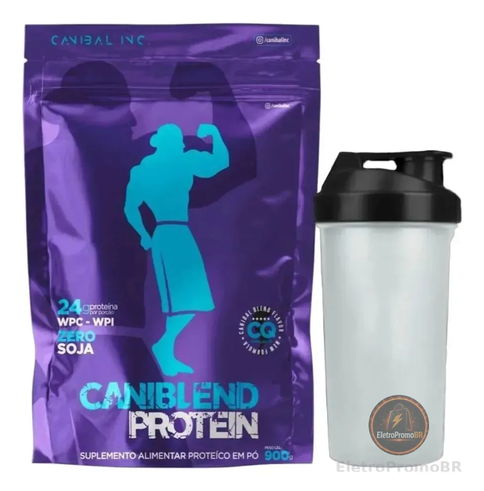Caniblend Protein Chocolate 900g Coqueteleira - Canibal Chocolate