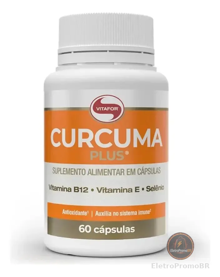 Cúrcuma Vitafor em cápsula Sem sabor x 45g de 60 un