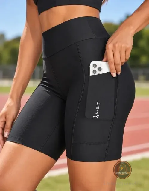 Bermuda Corrida Feminina Comprida Compressão Lupo 5 Bolsos