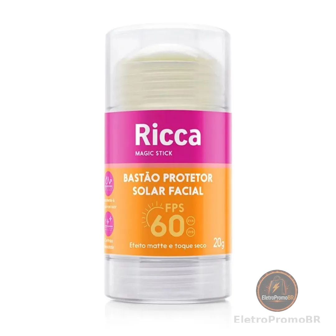 Ricca, Protetor Solar em Bastão, FPS60