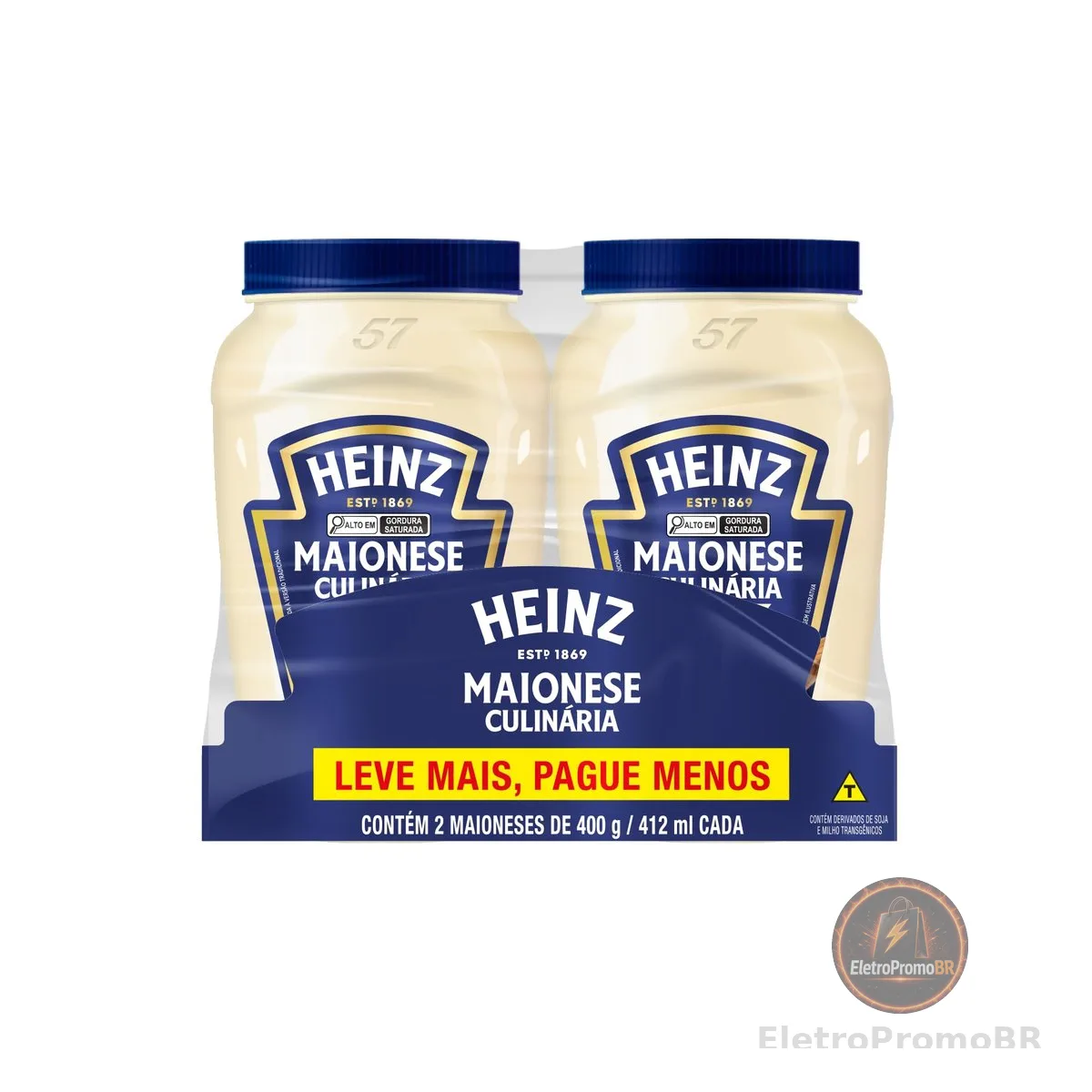Heinz Pack Maionese Tradicional, 400G - 2 unidades