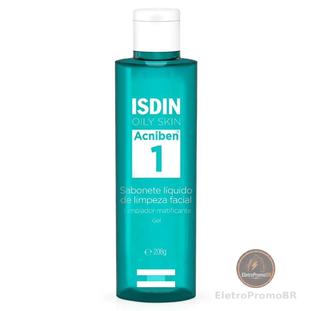 ISDIN Acniben Sabonete Líquido Facial Antioleosidade em Gel - 208g