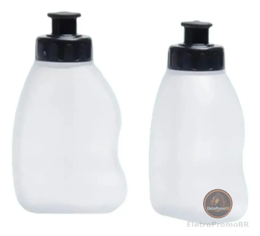 2x Squeeze Garrafinha Mini 245ml Corrida Rua Água Hidratação
