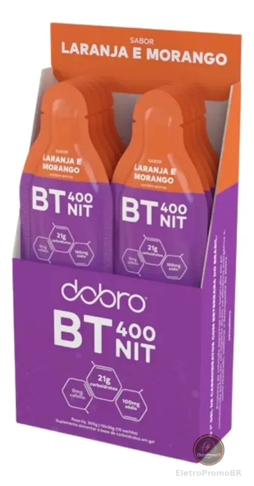 Bt Nitrato Gel Dobro Sabor Laranja E Morango 10x30gr Laranja E Morango