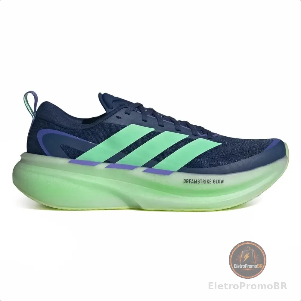 Tênis adidas Masculino Supernova Glide Corrida Azul E Verde 40 Br