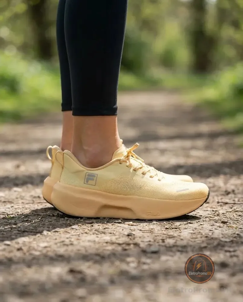 Tenis Fila Speedrocker Skyfoam Feminino Creme/cinza Gelo Liso 39 Br