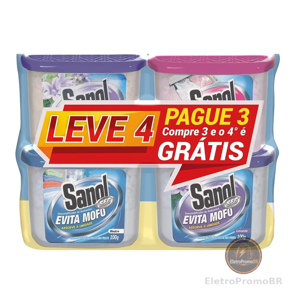 Kit Evita Mofo Sanol Sec Leve 4 Pague 3 - 4x100g