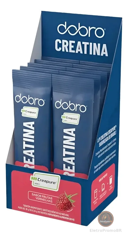 Stick Creatina Creapure®, Dobro, Zero Açúcar E Zero Calorias Frutas Vermelhas 10 Unidades
