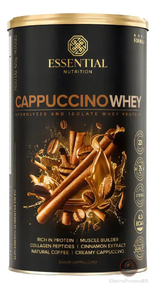 Suplemento Em Pó Essential Nutrition Cappuccino Whey Em Lata 420g