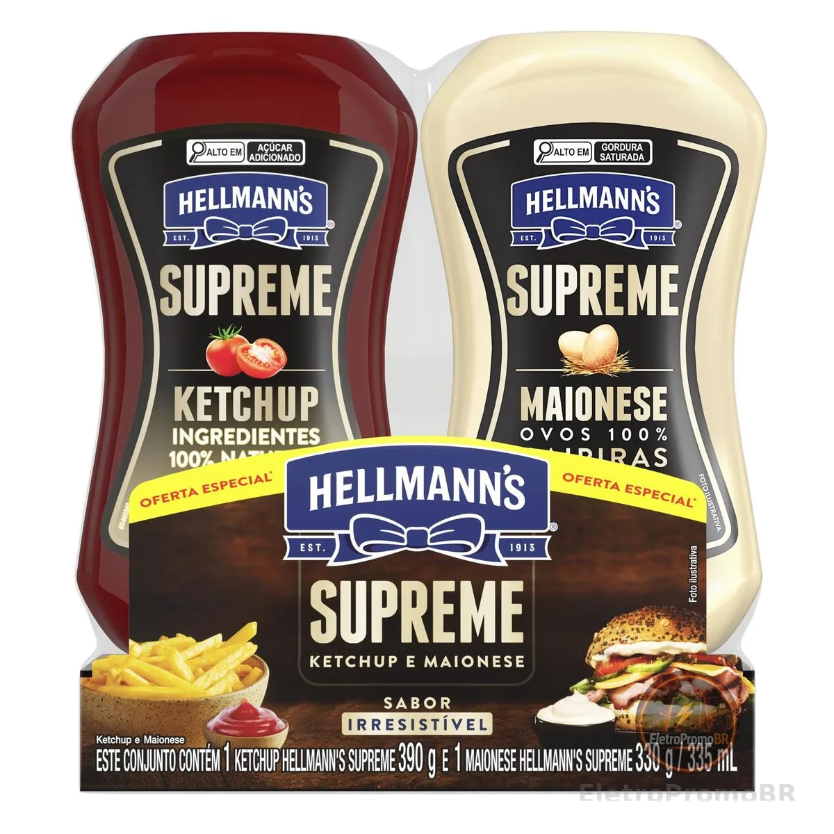 Hellmann's Supreme Kit Ketchup 390g + Maionese 330g