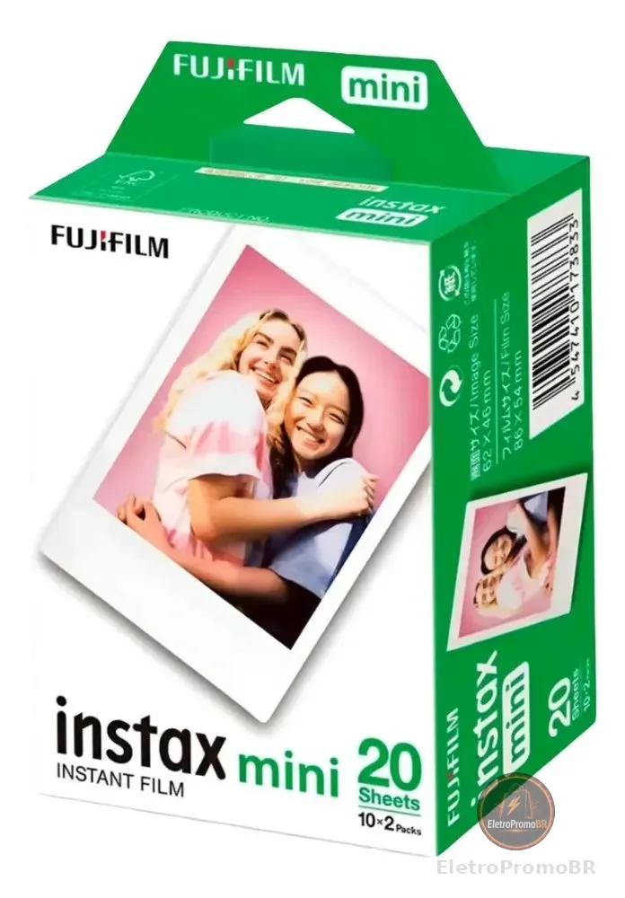 Filme Fotográfico Instantâneo Instax Mini 20 Fotos Fujifilm Branco