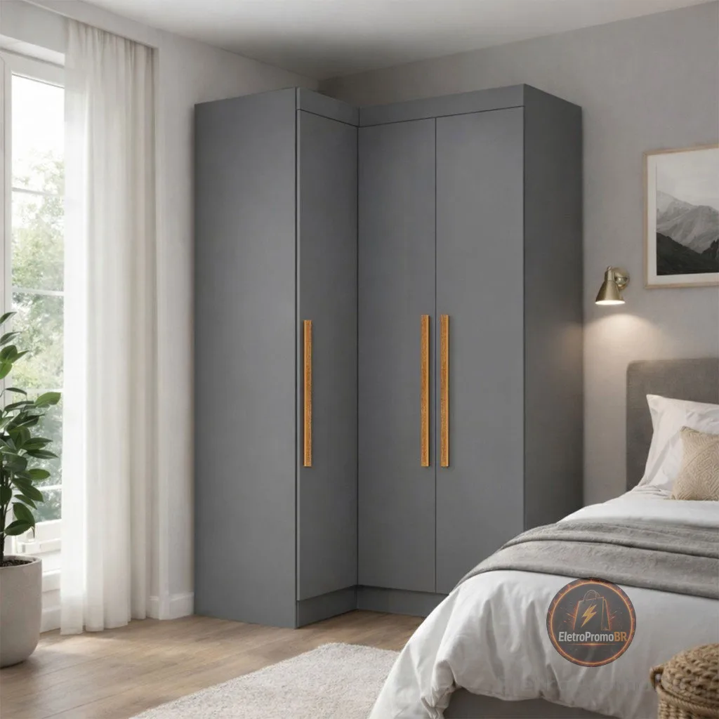 Guarda-Roupa Solteiro Modulado Odisseia Plus 3 Portas - Maxel