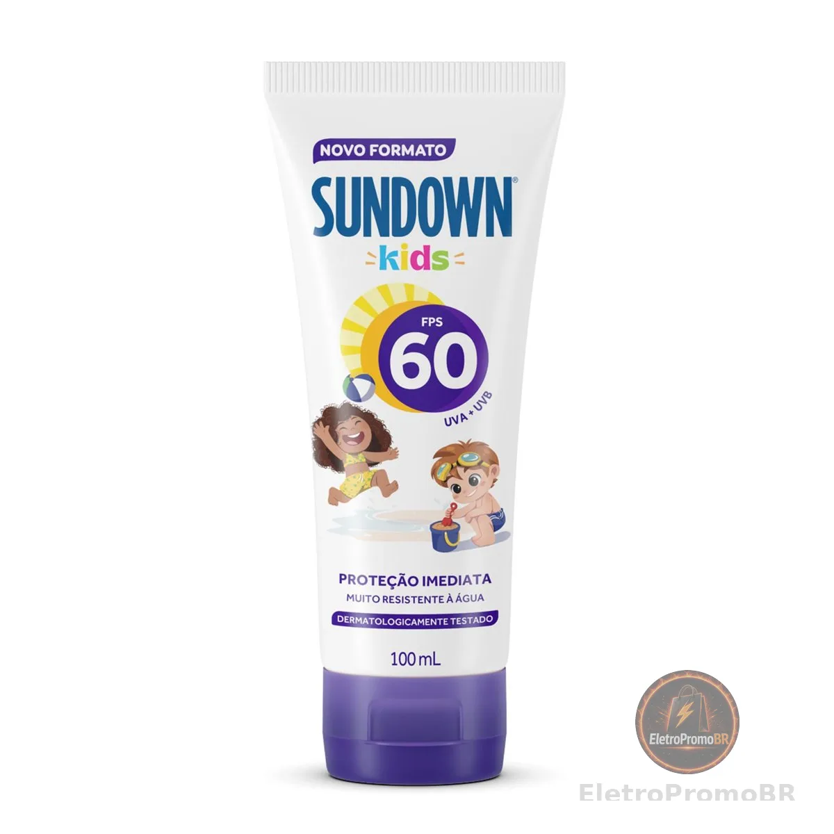 Protetor Solar Corporal em Loção Sundown Kids, FPS 60, 100ml