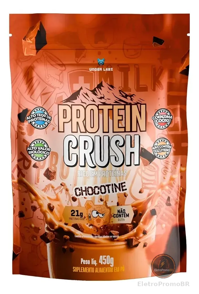 Whey Protein Crush 100% Concentrado Under Labz Coq10 450g Chocotine 450g