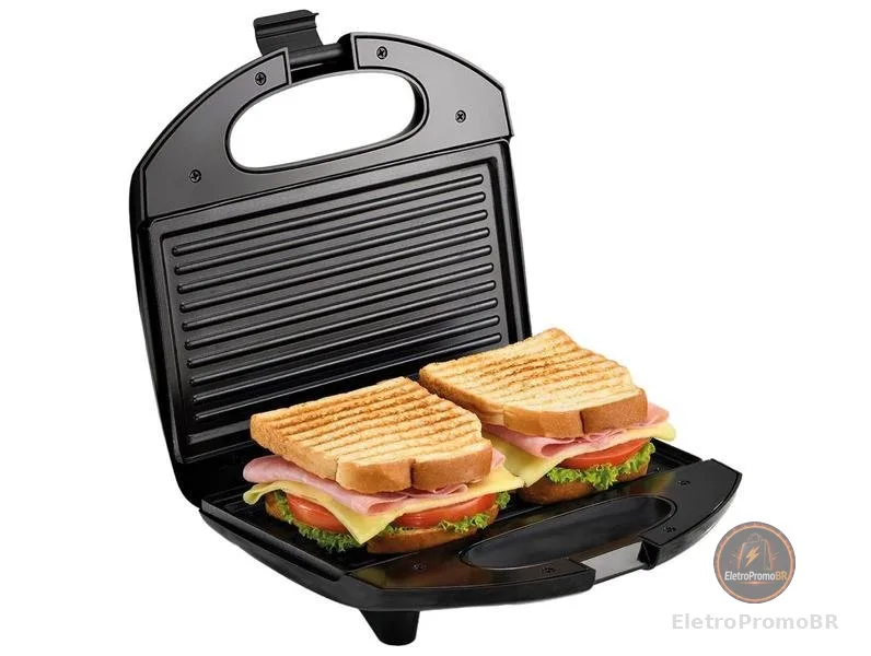 Sanduicheira e Grill Elgin Break Time 800W Chapa Antiaderente 127V