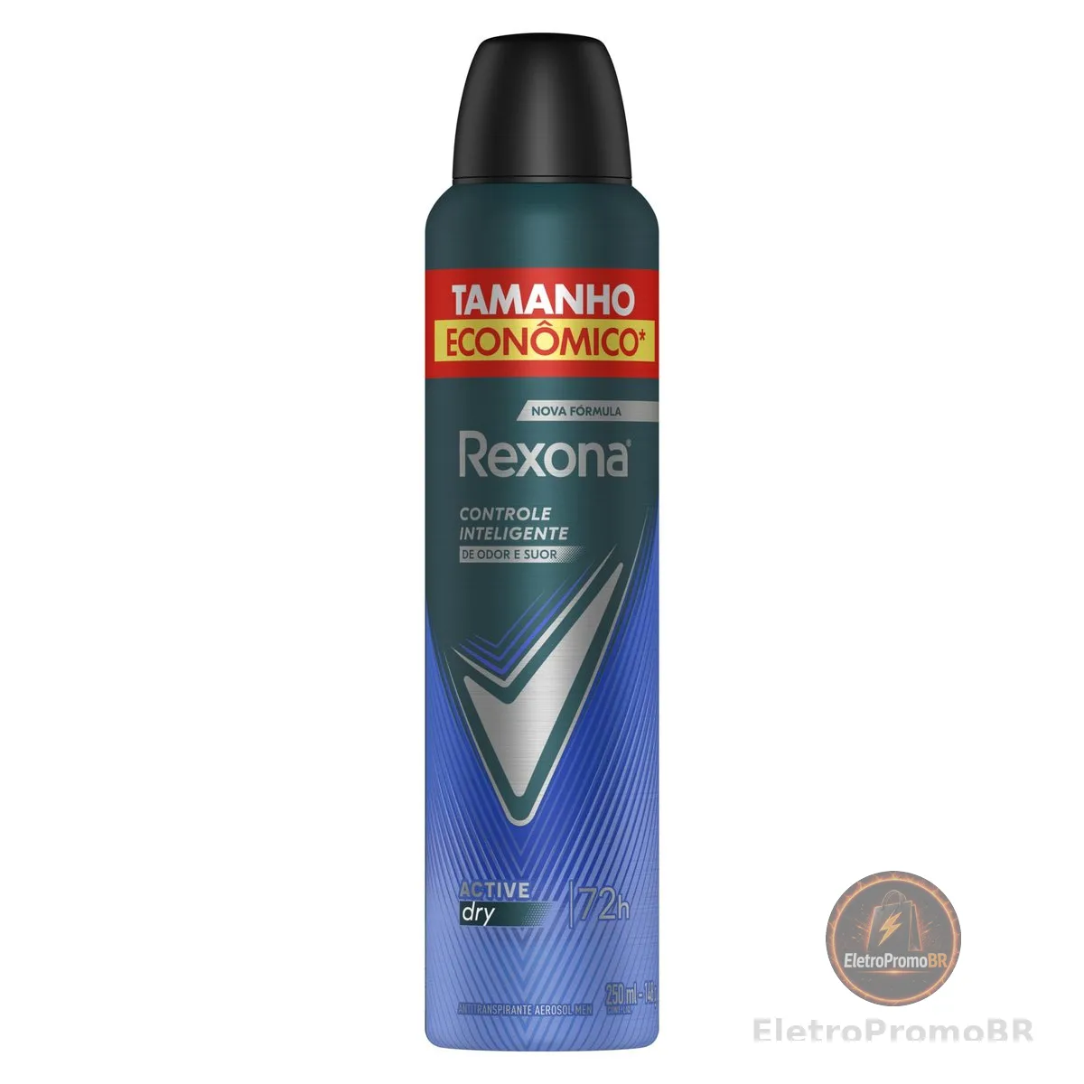 Rexona Antitranspirante Aerossol Active Dry Men 250 ML, Leve Mais Pague Menos, Embalagem Pode Variar
