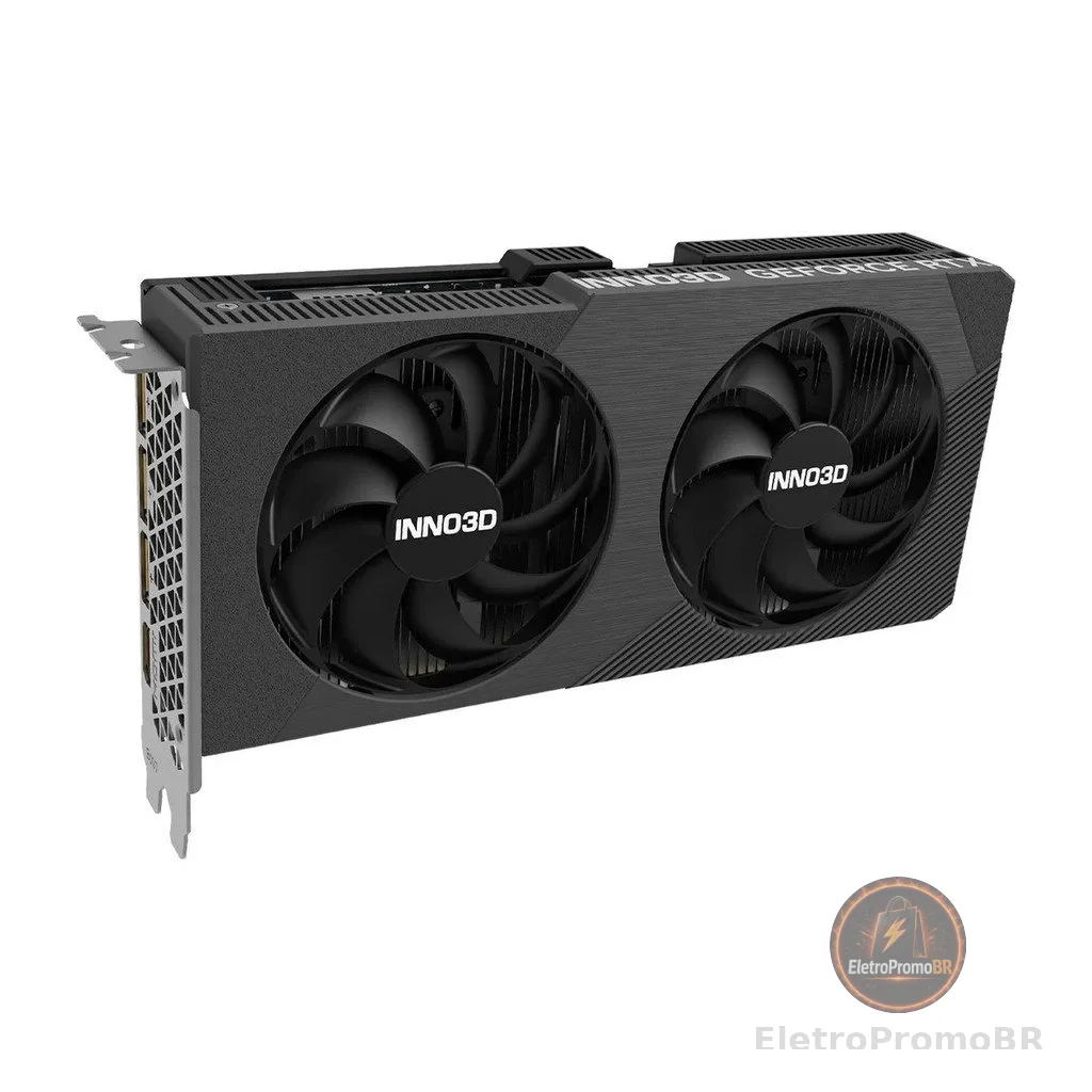 Placa de Video INNO3D GeForce RTX 5060 Twin X2 8GB 128BITS GDDR7 N50602-08D7-195071N - INNO3D