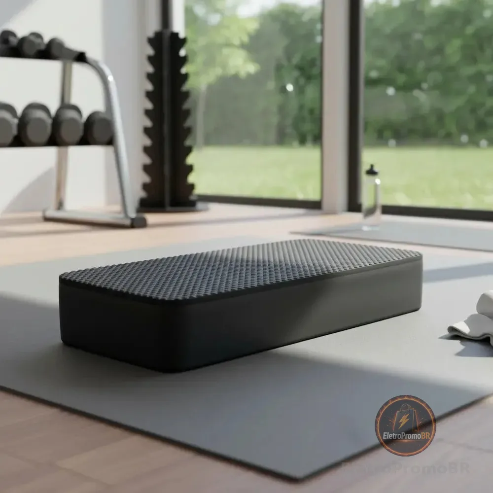 Step Eva Pilates Evamais 60x28x10 Para Exercícios Fitness Preto