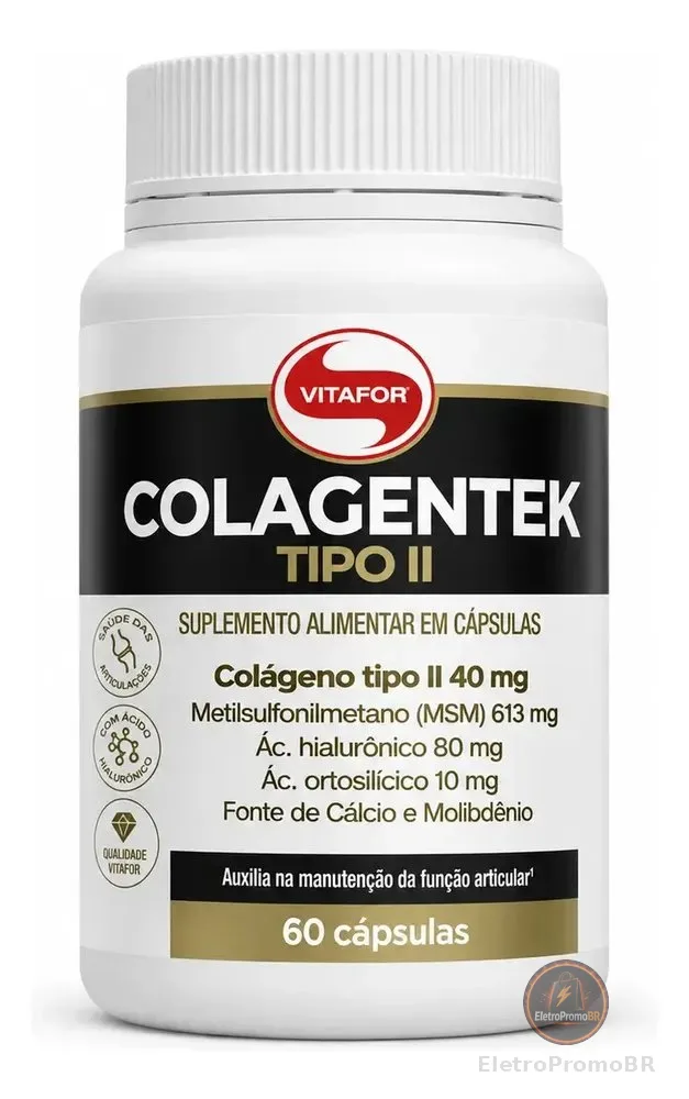 Suplemento Colagentek Il Com 60 Cápsulas Vitafor Sem Sabor