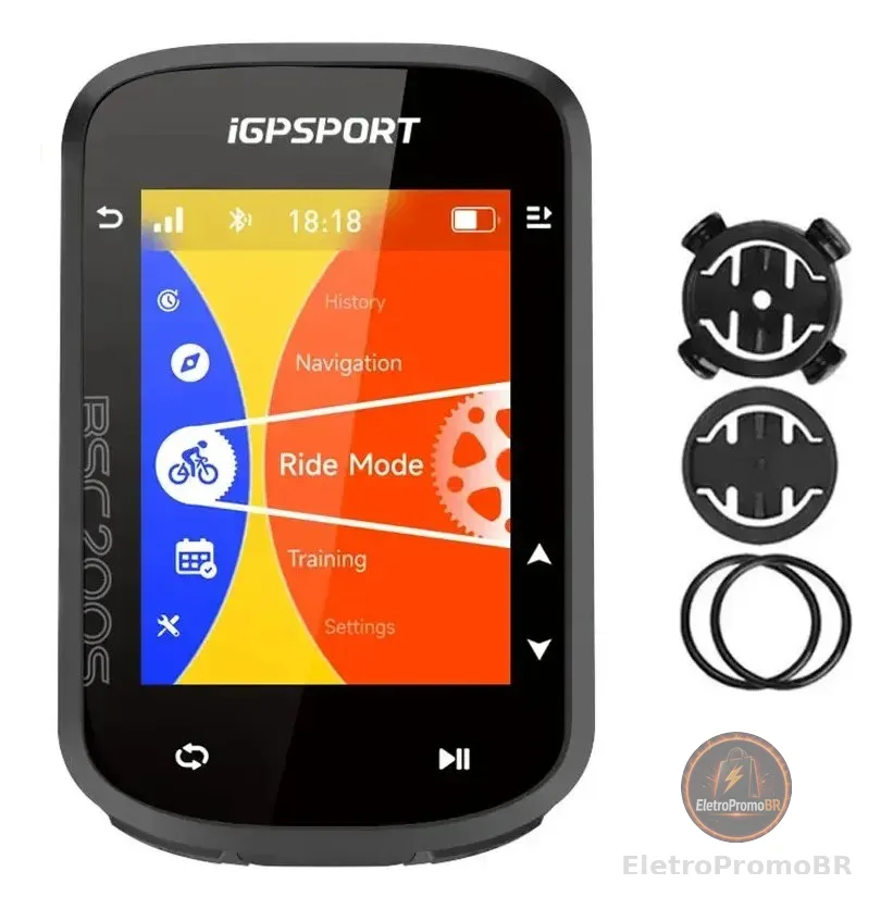 Gps Bike Igpsport Bsc200s Ciclocomputador Rota Strava Com Nf
