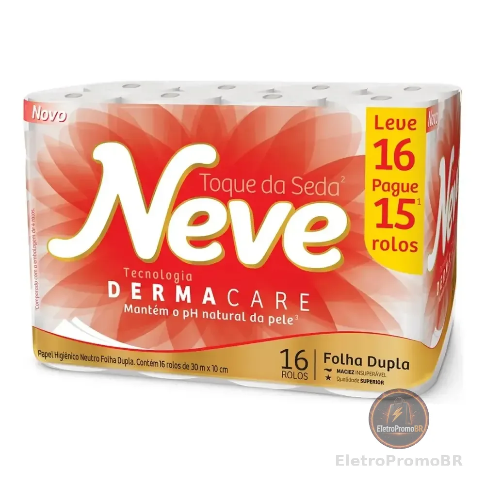 Papel Higiênico Folha Dupla Neve Leve 16 Pague 15