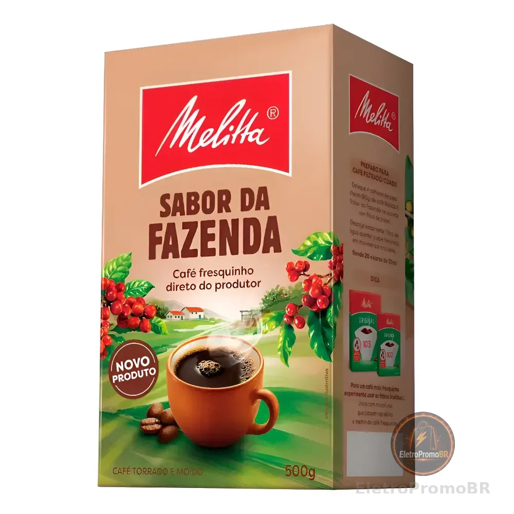 Café Torrado E Moído Sabor Da Fazenda Pacote 500g Melitta