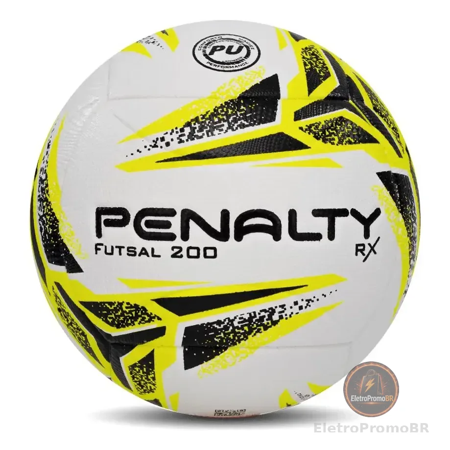 Bola Futsal Penalty Rx 200 Xxiii - Tamanho Único Cor Amarelo Branco/amarelo Versão Xxiii